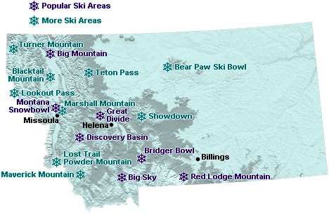  Montana on Map Of Downhill Ski Areas In Montana