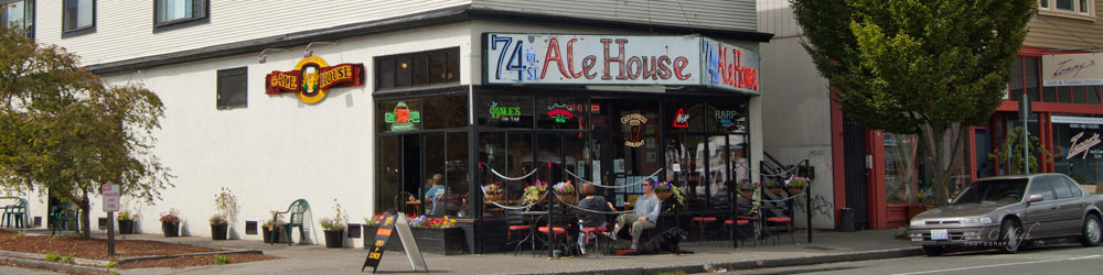 The 74th Street Ale House in the Green Lake neighborhood, Seattle