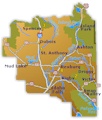 Click here for town and road map of Eastern Idaho: (7532 bytes)