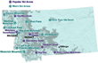 map of ski areas in Montana