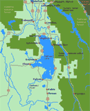 Flathead Valley Montana Area Map by GoNorthwest.com