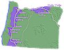 map of Oregon wineries