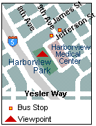 Map of Seattle viewpoint.