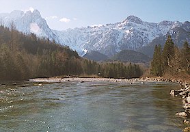 Mount Index and North Fork Snoqualmie River