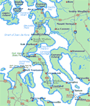 Map of Whidbey Island at GoNorthwest.com
