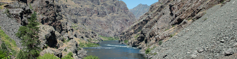 Snake River running through Hells Canyon