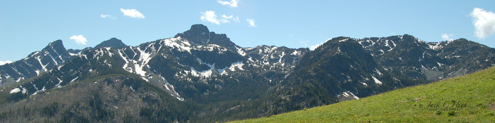 View of Seven Devils Mountains