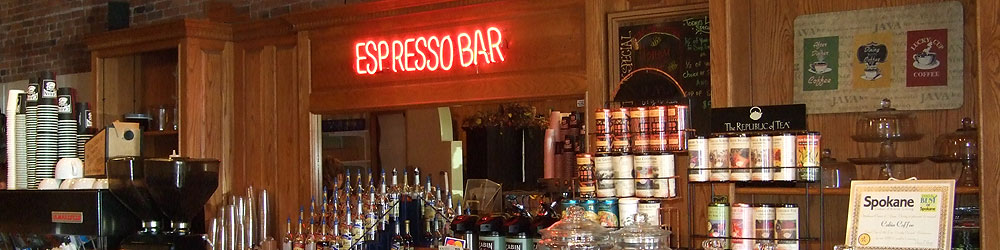 Espresso bar inside the historic Davenport Hotel