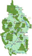Southwest Montana Cities and Highways Map at GoNorthwest.com