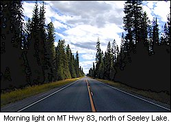 Seeley Lake from Montana State Highway 83