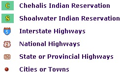 Map legend including highways, Indian reservations: = legendsw.jpg (16980 bytes)