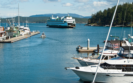 Arriving at Friday Harbor